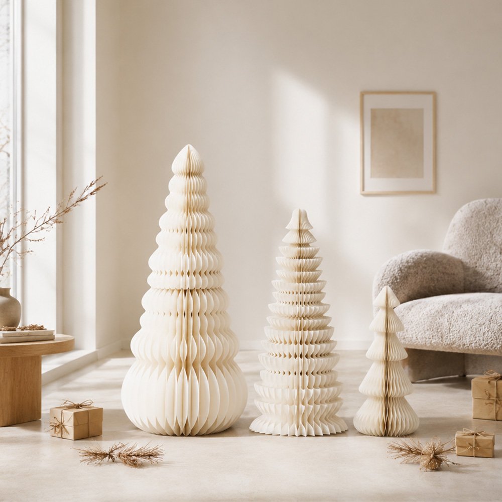 Commercial Grand Multi-Flute Honeycomb Christmas Tree Display (PB-CT-08)