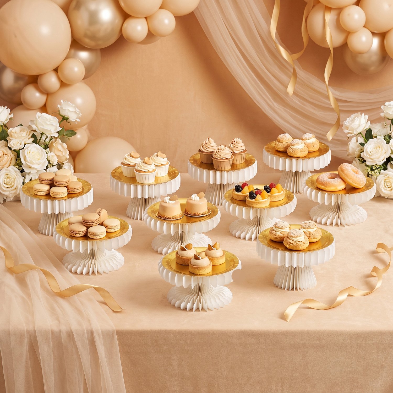 Modular Honeycomb Dessert Table Stand (PB-DT-01)