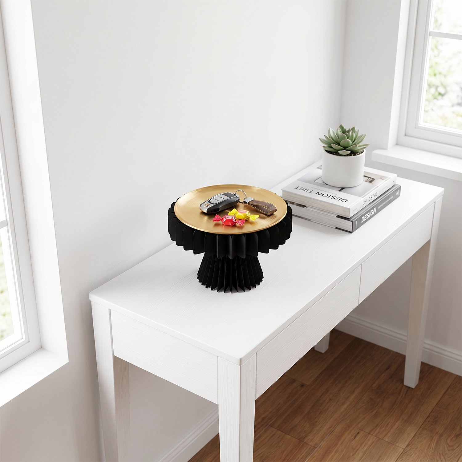 Graduation Celebration Black & Gold Honeycomb Display Plinth Set (PB-GP-01)