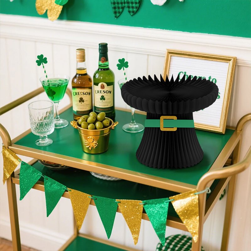 St. Patrick Festive Beer Mug & Gold Coin Honeycomb Centerpiece (PB-SM-01)