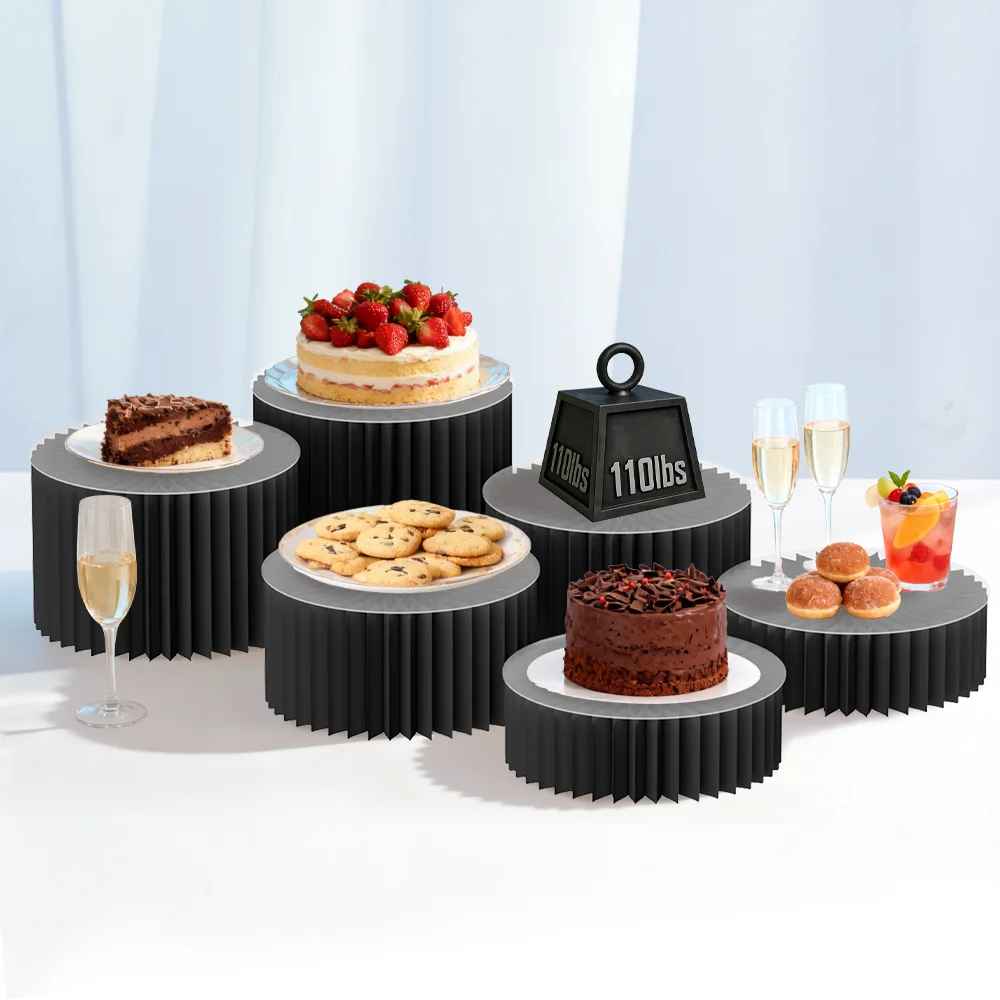 Modern Matte Black Exhibition Stand