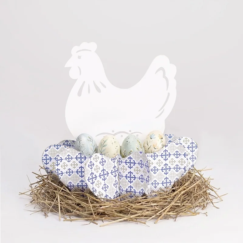 3D Honeycomb Spring Nesting Hen Egg Platter (PB-ET-02)
