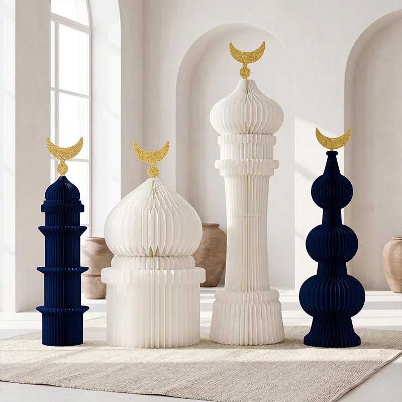 Grand Scale Foldable Honeycomb Ramadan Arch & Lantern Stage Prop View 13