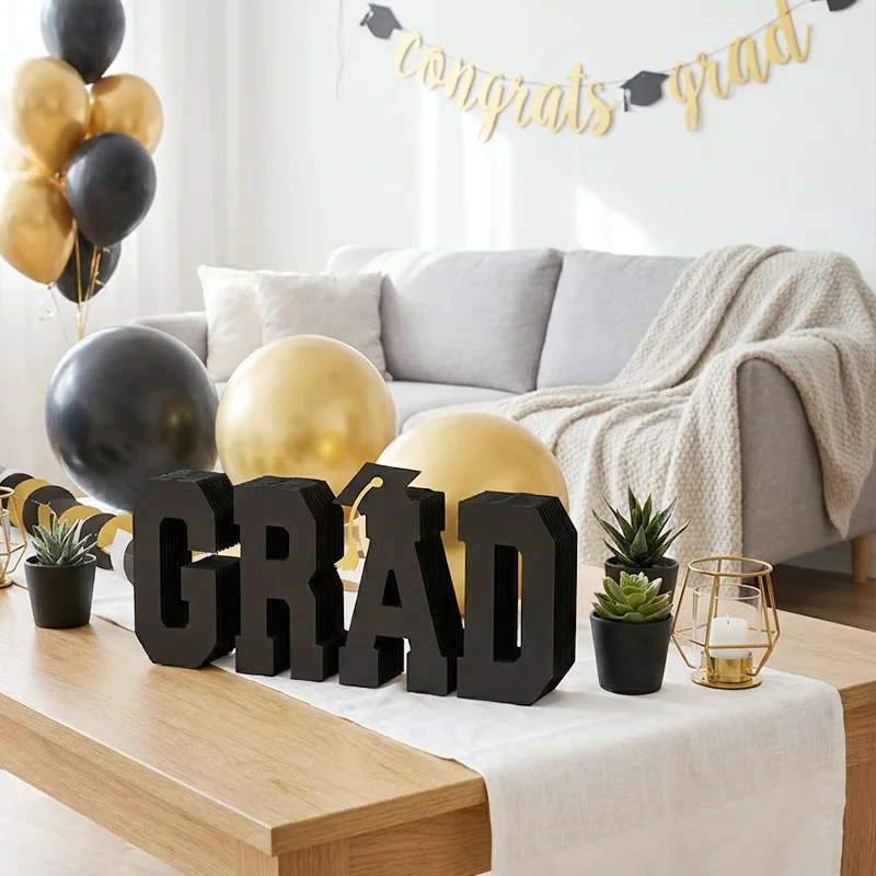 Graduation Celebration GRAD Honeycomb Paper Centerpiece