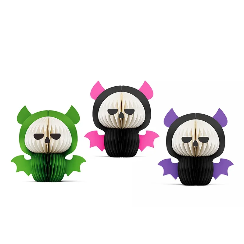 3D Honeycomb Halloween Vampire Bat Ghost Centerpiece View 8