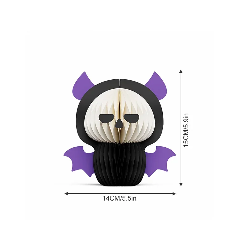 3D Honeycomb Halloween Vampire Bat Ghost Centerpiece (PB-HW-06)