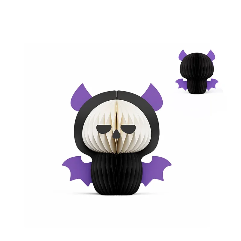 3D Honeycomb Halloween Vampire Bat Ghost Centerpiece View 7