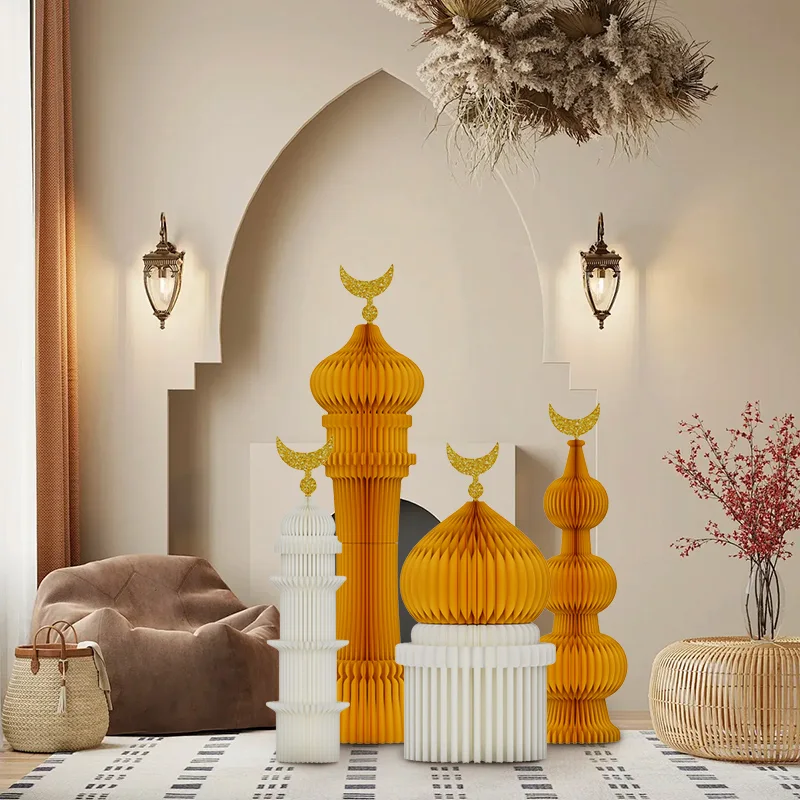 Multi-Layer Archways, Domes & Islamic Lattice Craft Detail