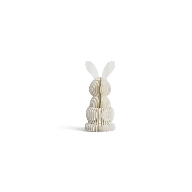 3D Honeycomb Easter Spring Bunny Family Figurine Trio Set View 9