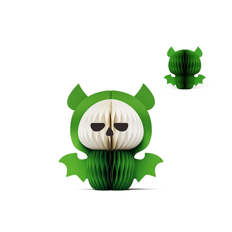 3D Honeycomb Halloween Vampire Bat Ghost Centerpiece View 5