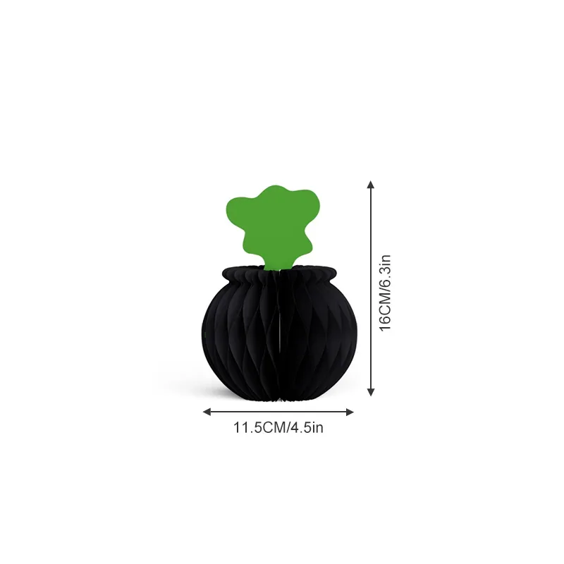 3D Foldable Honeycomb Halloween Little Witch Figurine Centerpiece View 7