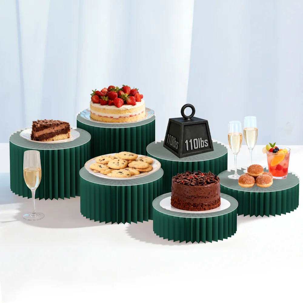 Forest Green Visual Display Plinth