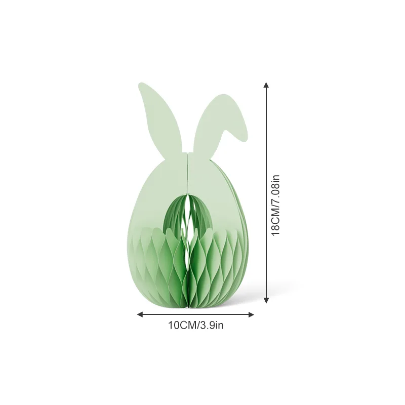 3D Honeycomb Easter Bunny Ears Egg Cup Duo Holder (PB-ET-03)