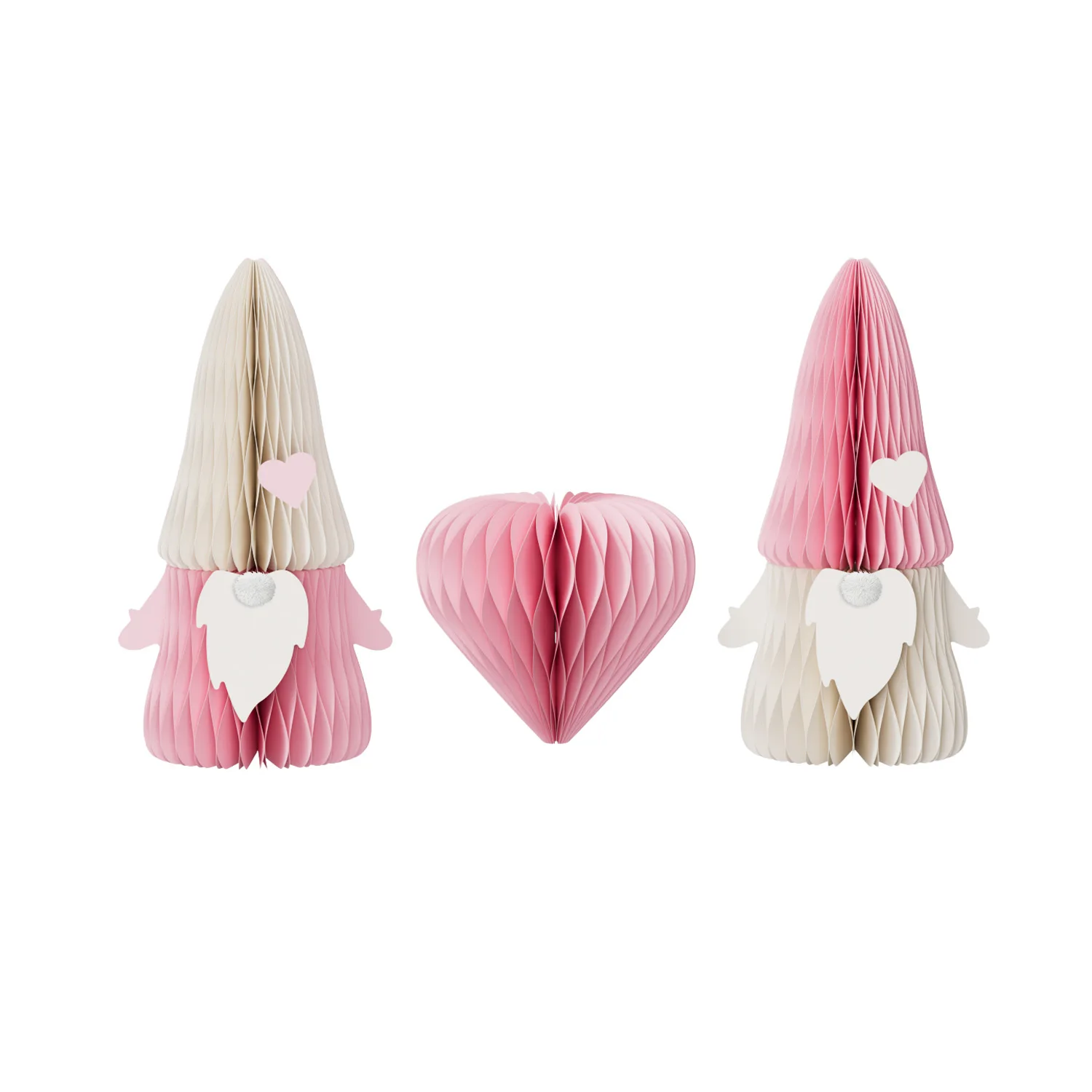 Valentine's Day Custom Program honeycomb paper collection concept