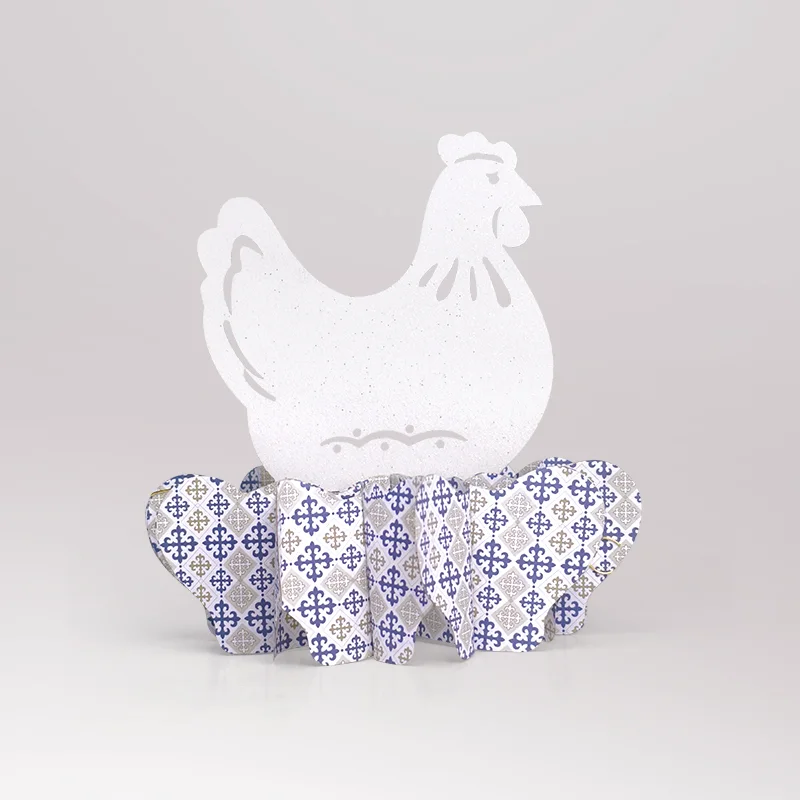 3D Honeycomb Spring Nesting Hen Egg Platter Centerpiece View 2