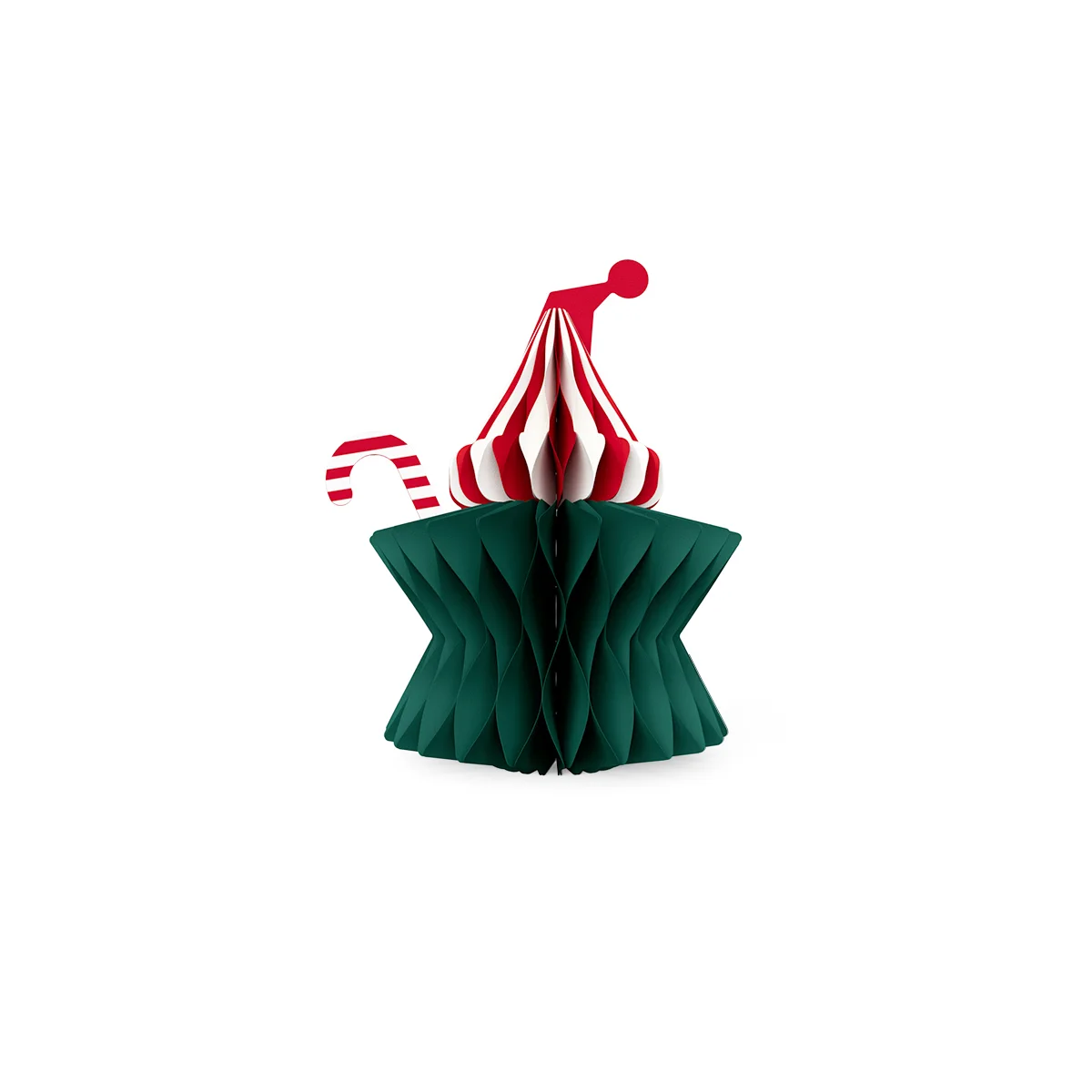 3D Honeycomb Christmas Star Wizard Hat Tabletop Centerpiece View 4