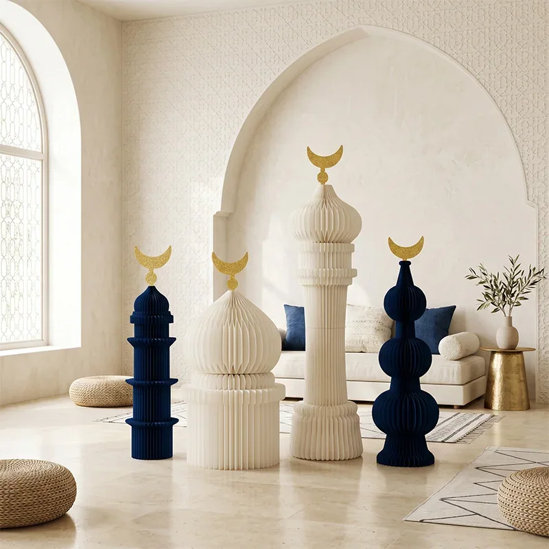 Grand Scale Foldable Honeycomb Ramadan Arch & Lantern Stage Prop View 14